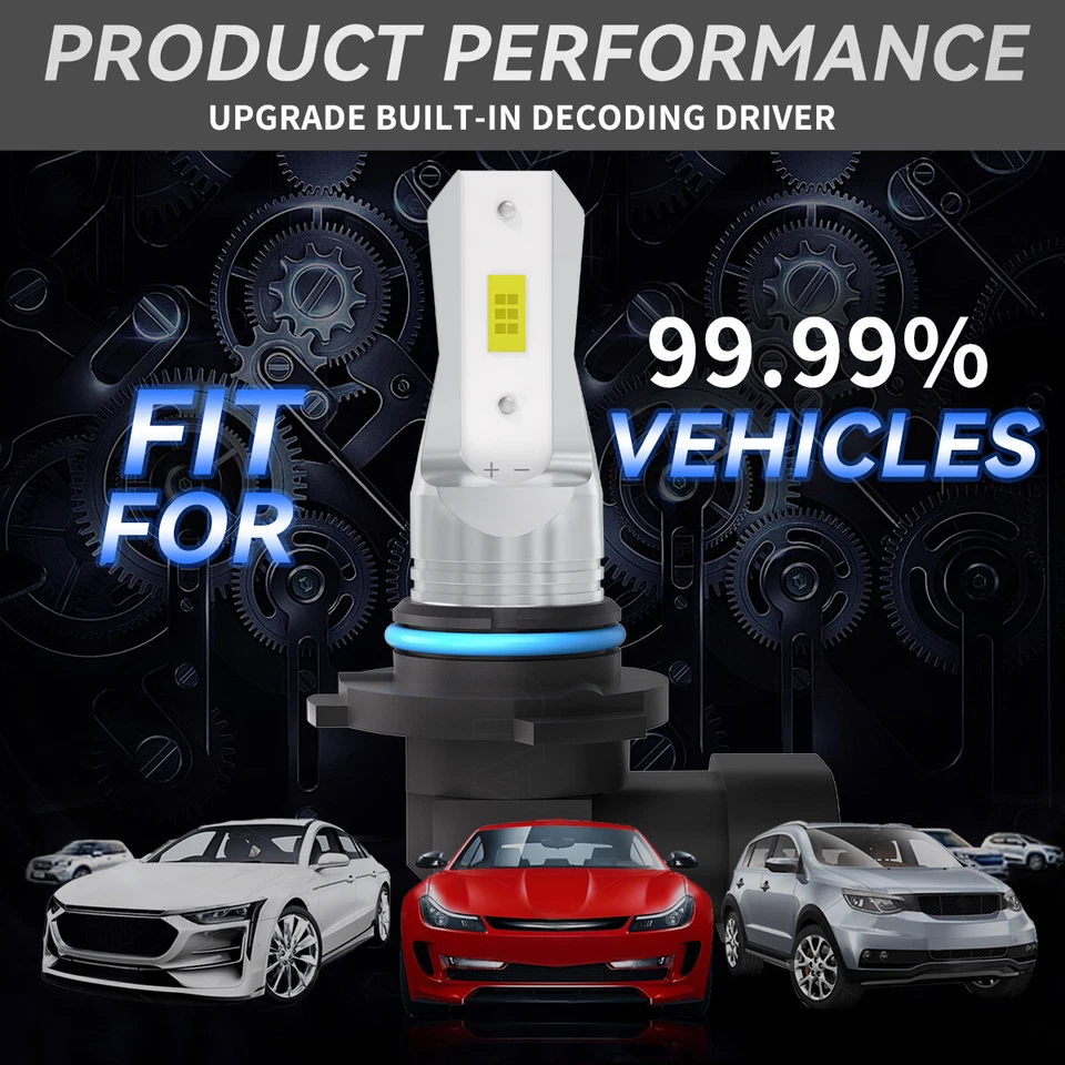 For GMC Savana 1500 2500 3500 Cargo Passenger Van 1996-2021 LED Headlight Bulbs - Image 4 of 4