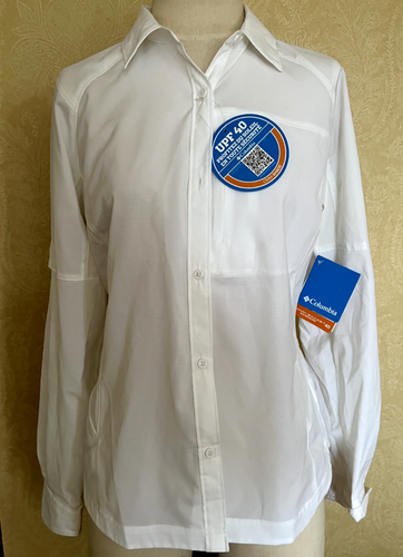 Columbia Omni Shade UPF 40 Long Sleeve Sun Shirt Silver Ridge ~ Large NWT