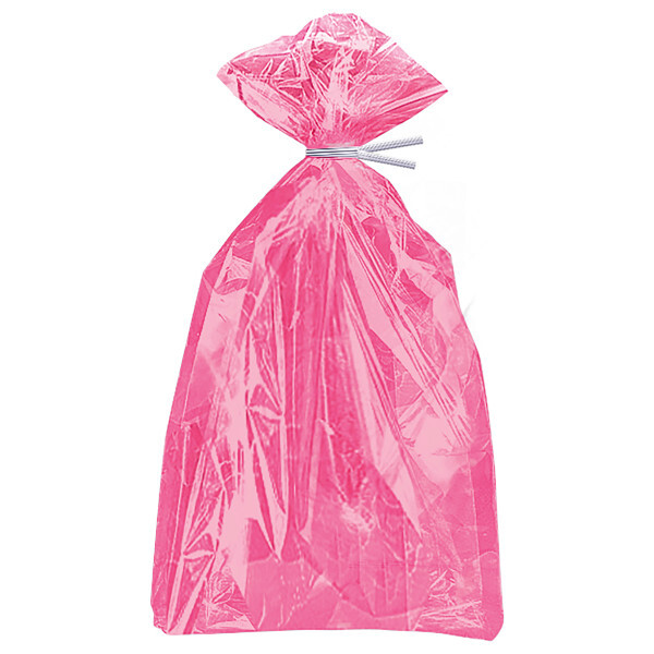 Pack of 30 Hot Pink Cellophane Bags - Party Loot Gift Bags