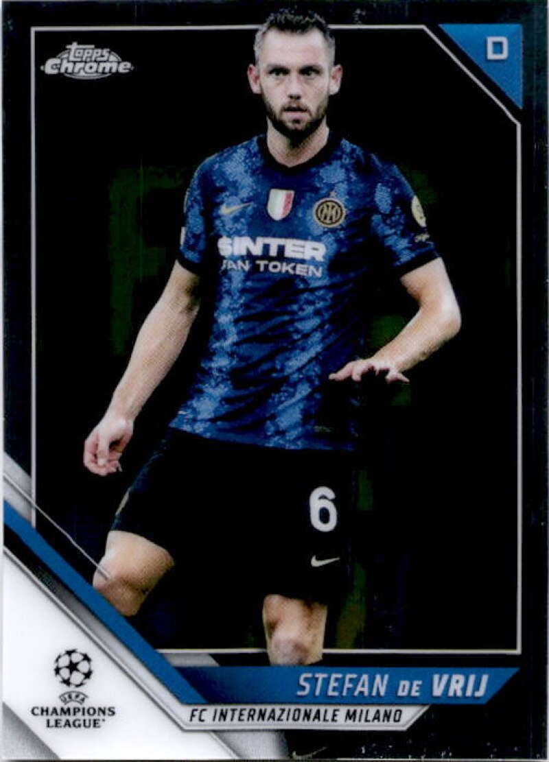 2021-22 Topps Chrome UEFA Champions League #179 Stefan de Vrij