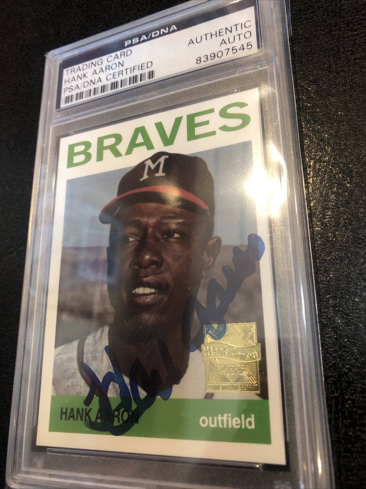 2000 Topps #11 HANK AARON Signed *PSA/DNA Authentic Auto*