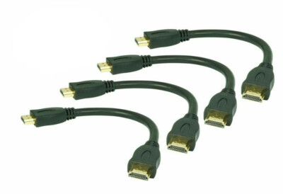 4x 20cm High Speed HDMI Kabel UHD 4Kx2K 1080P 3D ARC CEC HDMI 2.0/1.4a 4 Stück