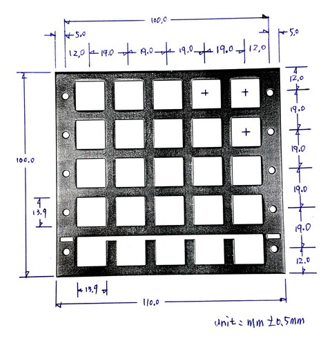 10 pièces clavier blanc 5x5 25 touches machine SPST bouton poussoir interrupteur vers Canada - Photo 6/8