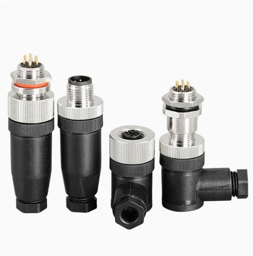 PG7 M12 Sensor Connector 4/5/8/12 Pin Male/Female Straight/Right Angle Plug IP67 - Picture 8 of 35