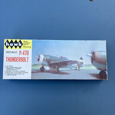 Hawk 1/4 inch  Scale Republic P-47D Thunderbolt Kit No. 500-100 in open box M2