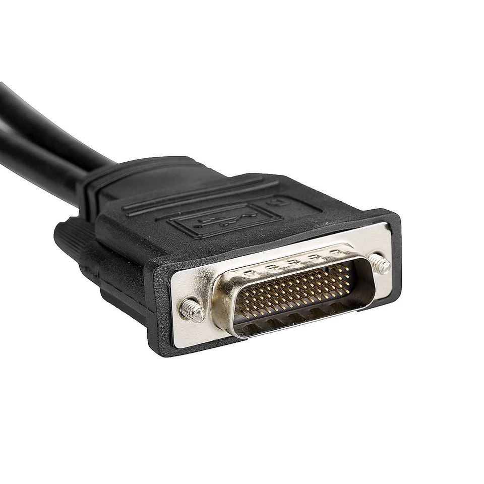 DMS-59 Pin a Dual VGA Femmina Y Sdoppiatore Cavo Computer Scheda Video Porta Adattatore - Immagine 3 di 4