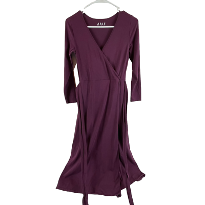 smock dress midi length Open Back Puff Sleeve Midi Smock Dress in Green
