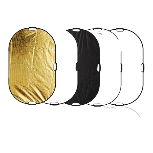 35"X47"/90X120Cm Light Reflector Flag Panel Kit, 5-In-1 Diffusion Scrim Transluc