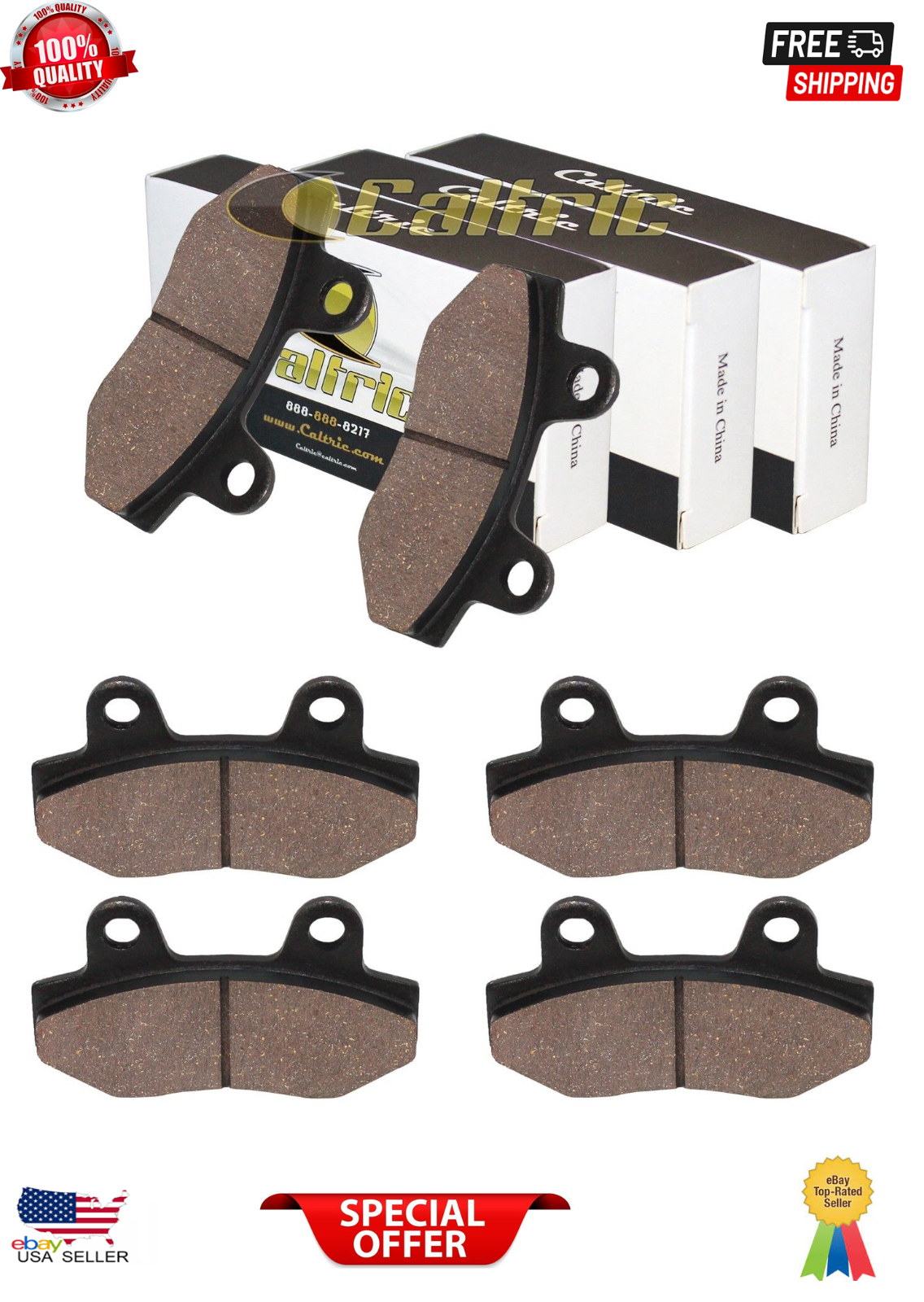 Caltric Front Brake Pads For Hyonsung GT650 GT650TTC GT650R - Foto 11
