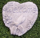 Garden Path Walkway Stepping Stone Welcome Heart NEW 7 7/8" A