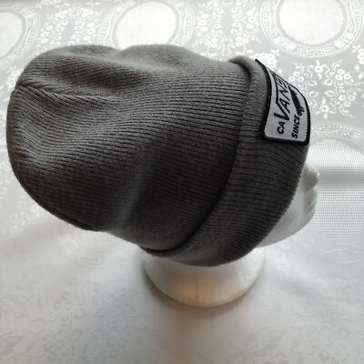 帽子 [0] VANS OFF THE WALL BEANIE Vans Off The Wall Beanie Hat Gray Knitted Heather Cuff