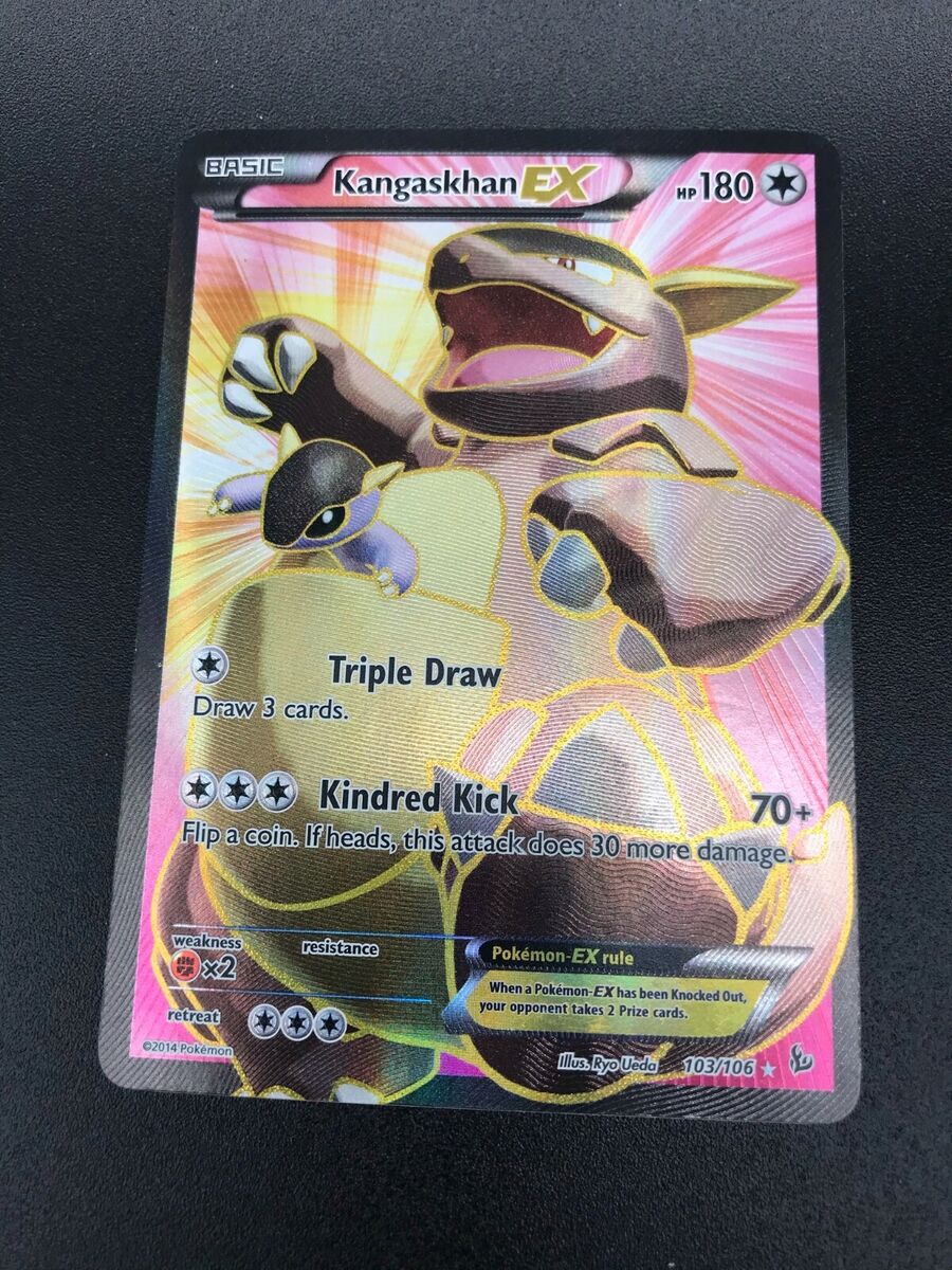 Kangaskhan EX 103/106 Full Art Holo Ultra Rare XY Flashfire Pokemon Ca