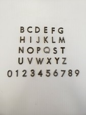 Metal Letters and Numbers 3/4 inch Straight plaques price per letter 