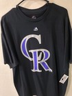 Colorado Rockies Vtg Xl T-Shirt 2001 Majestic Mlbp Authentic Baseball Club