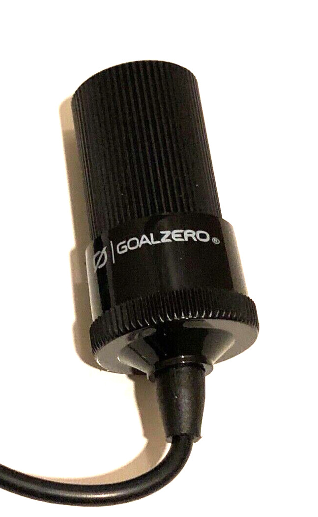 GOAL ZERO 6MM OUTPUT to FEMALE CIGARETTE ADAPTER use with Yeti, Sherpa 50 & 100 