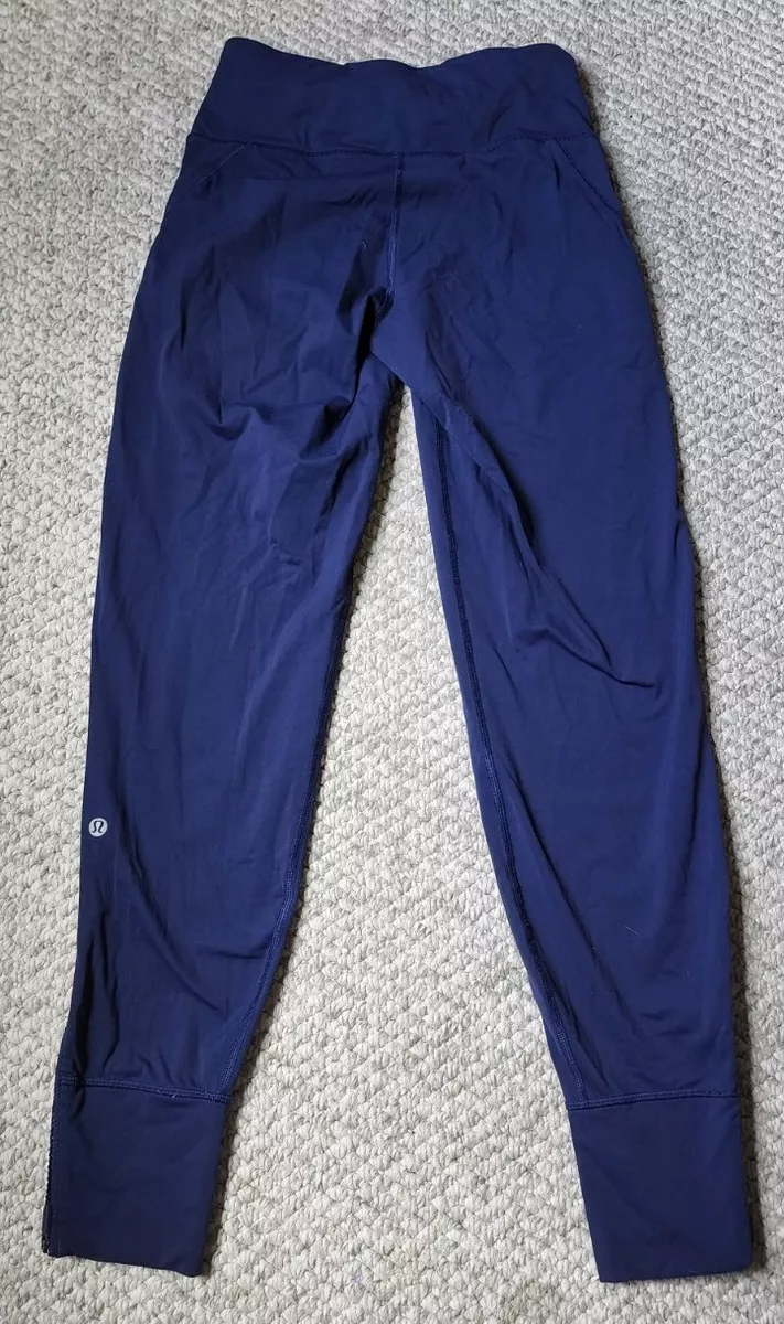 Lululemon Women's Fresh Tracks Zip Ankle Jogger Pant Hero Blue Size 2