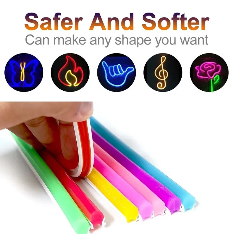 6mm Separate Silicon Neon Flexible Bendable DIY Sign 12V S Shape Led Strip Light - Image 2 of 4