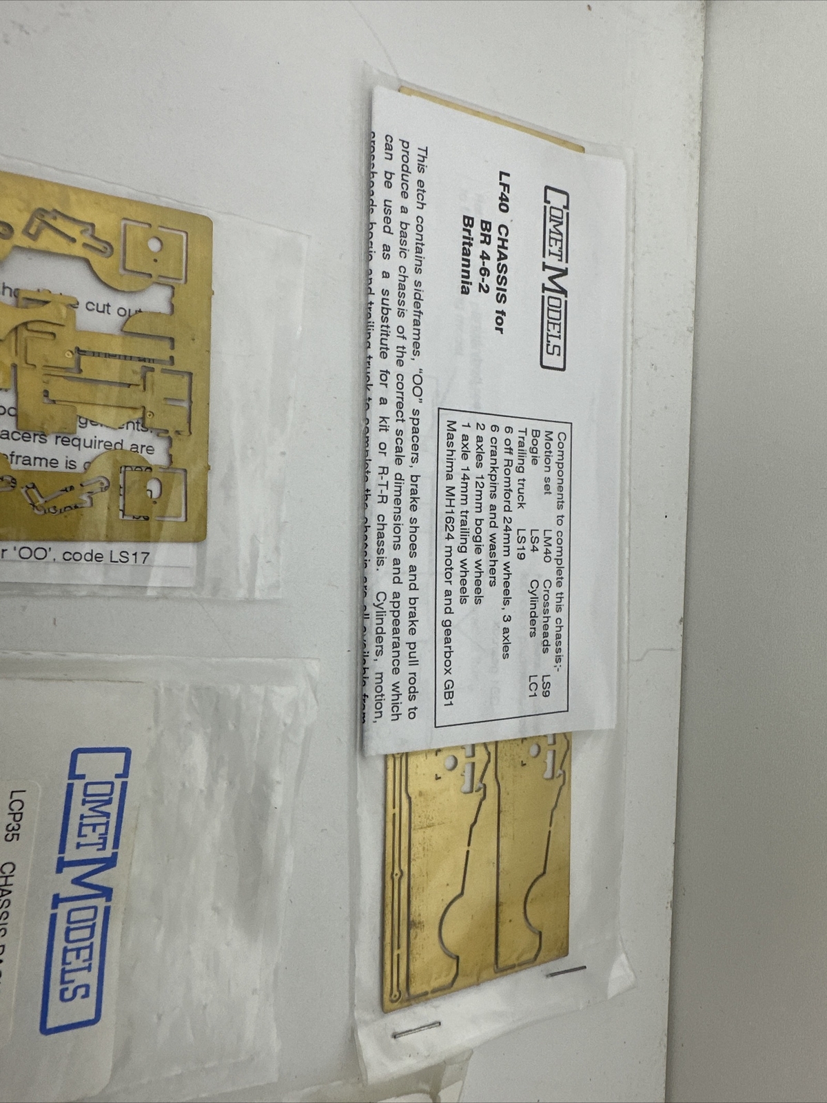 Oo Gauge / 4mm Comet Chassis Kits eBay