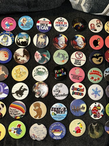 pinback buttons vintage lot 87 Total Buttons - Bild 4 von 24