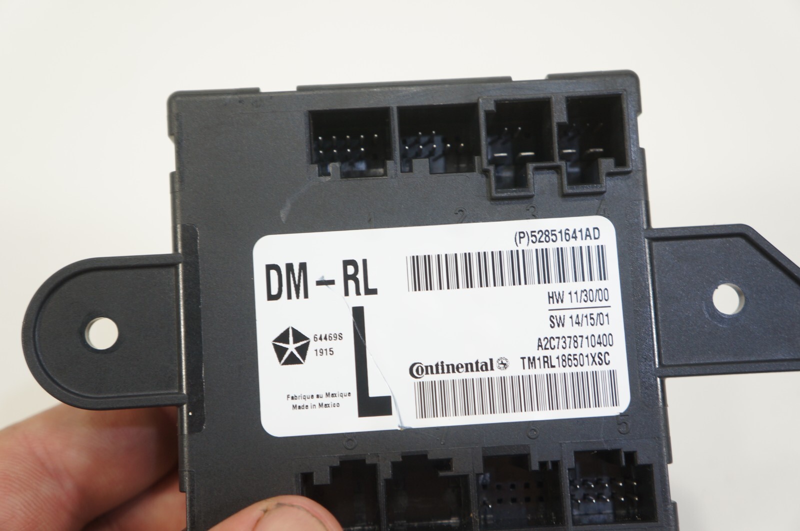 2014-2017 maserati ghibli m157 rear left side door control module unit oem