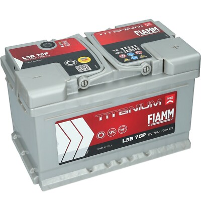 12V 75 Ah 730A EN FIAMM PRO Autobatterie Wartungsfrei sofort einsatzbereit