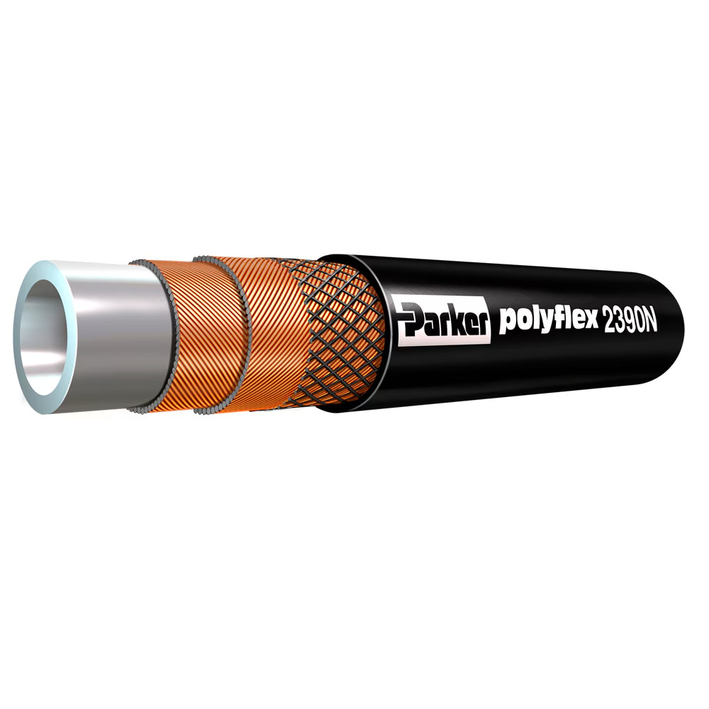 PARKER POLYFLEX, High Pressure Hydraulic Hose 2390N-04V10, 246" LONG, 1/4"