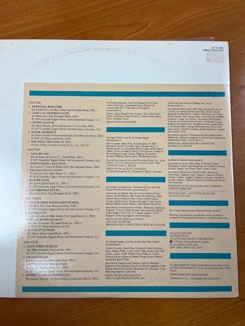ALBERT KING - Masterworks виниловый альбом 1982 б/у - Изображение 2 из 4