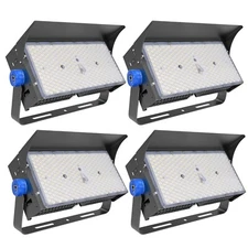 LED Stadium Flood Light Outdoor 1000W Equivalent LED Arena Backyard Lights 4-PCS