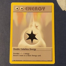 Pokémon Double Colorless Energy 96/102 Base Set Moderately Playd *FREE SHIPPING*