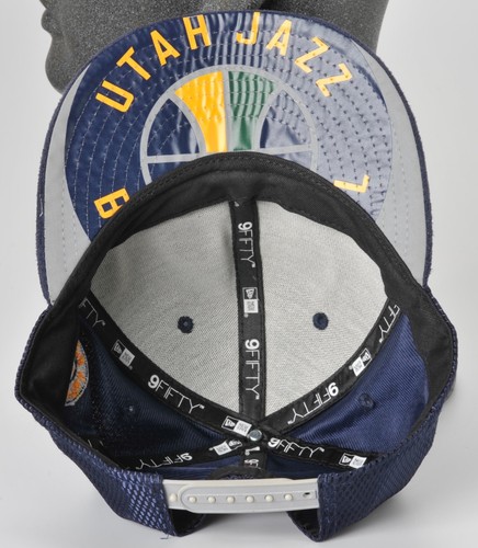 NBA Utah Jazz Logo New Era 59Fifty Snapback Hat Blue Underbrim Design One Size - Picture 7 of 9