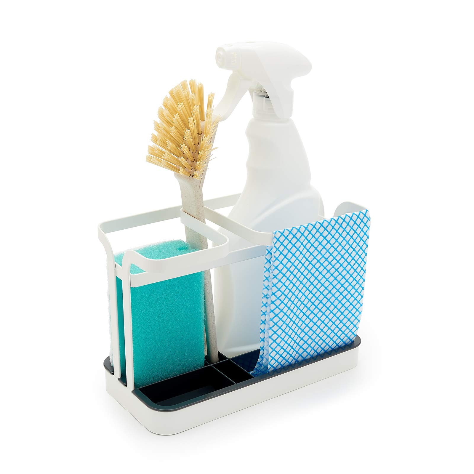 simplywire – Sink Tidy/Caddy – Retro 21cm (W) x 10cm (D) x 14cm (H), White