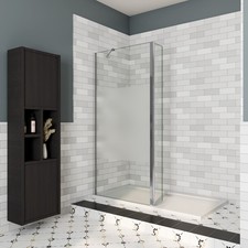 Höhe 200cm Walk in 70-140cm Duschwand mit 30/40cm Flipper Panel mit Stabilisator