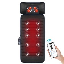 Full Body Massage Mat with Heat  Vibration - 10 Motors, App Control, Movable...