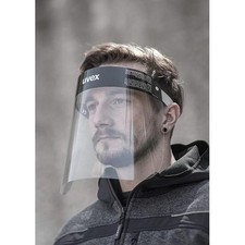 Uvex Protective PPE Motorcycle Motorbike Face Shield Clear