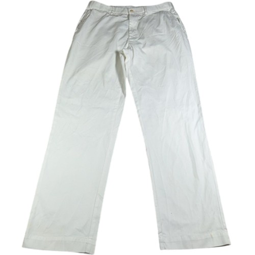Polo Ralph Lauren Chinos Spodnie Męskie 34W 32L Białe 100% Bawełna Prosta nogawka