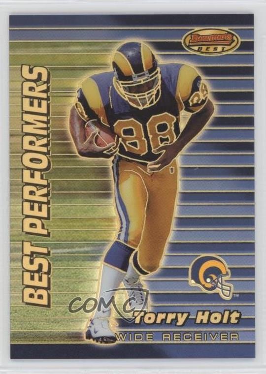1999 Bowman's Best Performers Refractor 256/400 Torry Holt #99 Rookie RC 02b5