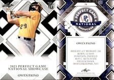 OWEN PAINO Rookie 2023 Leaf Perfect Game National Showcase #78 BLACK