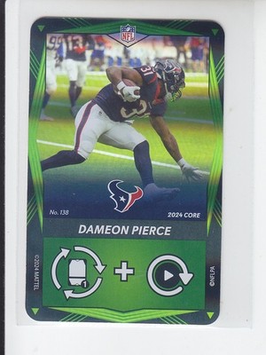 NFL Uno Elite Core Edition DAMEON PIERCE Green Foil SP Texans #138