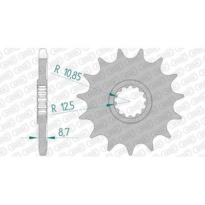 Stahl Ritzel für Kawasaki Z 1000 D 2010 ZRT00DDA 525er 15 Zähne