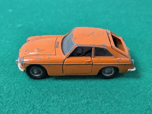 Rare Orange Vintage CORGI #327 MGB GT Die-Cast Car