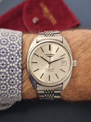 Vintage Longines Conquest Date Uhr 70er Watch Rare Uhr 1975 Automatic 