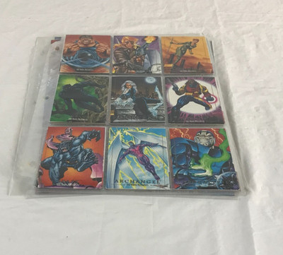 1992 SkyBox Marvel Masterpieces Set with 5 First Encounter Chase Cards