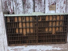 Hamilton Mfg Co Wood Printers Drawer Letterpress Tray Shadowbox Display Case #37