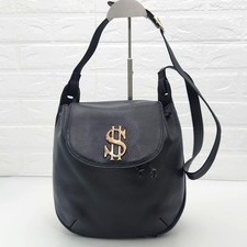   Rare  MOSCHINO Vintage Leather Shoulder Bag with Dollar Hardware