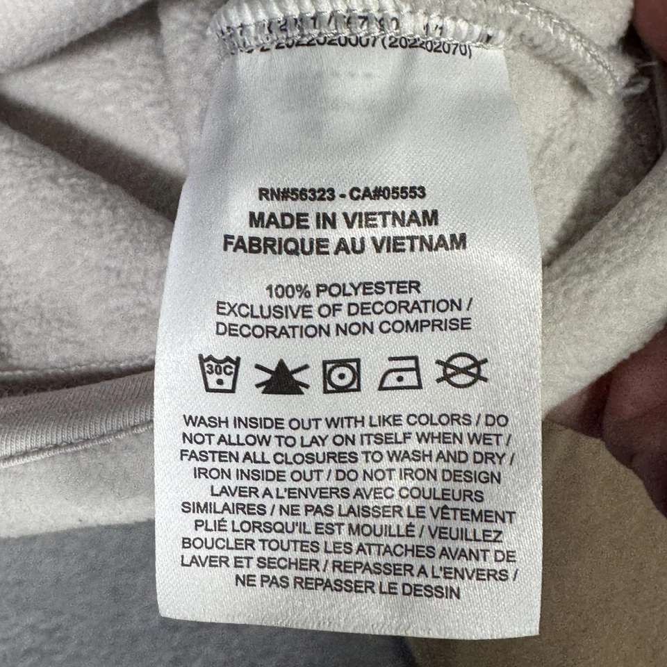 Nike Fleece Pullover Womens Extra Small Colorblock 1/4 Zip Cropped Jacket - Image 4 of 4