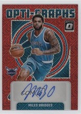 2024-25 Panini Donruss Optic Opti-Graphs Choice Prizm Miles Bridges Auto 0fn0