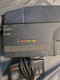 NEC TurboGrafx-16 Console Black NTSC-U/C w/ TurboPad, Power, RF Cable