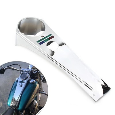 Chrome Long Rider Style Dash Panel For Harley Softail Custom FXSTC FXDG FXDWG FX