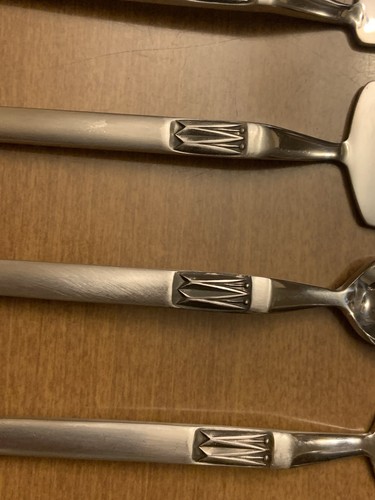 Arthur Salm Vintage Servier Set 7 Stück Butter Kuchen Käse Gurken Edelstahl Japan - Bild 2 von 5