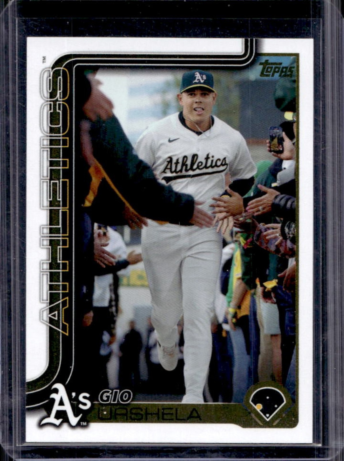 2025 Topps Update Gio Urshela Golden Mirror Image Variation #US23 Athletics